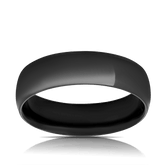 Polished Wedder Ring in Zirconium - Wallace Bishop