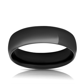 Polished Wedder Ring in Zirconium - Wallace Bishop