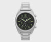  The Timex Expedition Field Chronograph TW2Y61200 features a black dial with luminant hands and hour markers. The flat mineral glass crystal sits neatly over the dial for everyday durability.