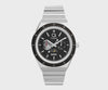Worn day-to-day, the Q Timex x NASA brings retro space-age style to a casual or vintage-inspired look. The black dial and steel bracelet combination suits both everyday wear and collector appeal.