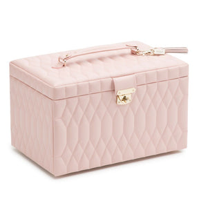 Wolf Caroline Large Jewellery Case Pink 329615