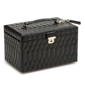 Wolf Caroline Large Jewellery Case Black 329671