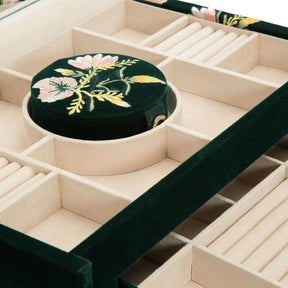 Wolf Zoe Large Jewellery Box Forest Green 393012