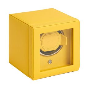 Wolf Cub Single Watch Winder with Cover Yellow 461192