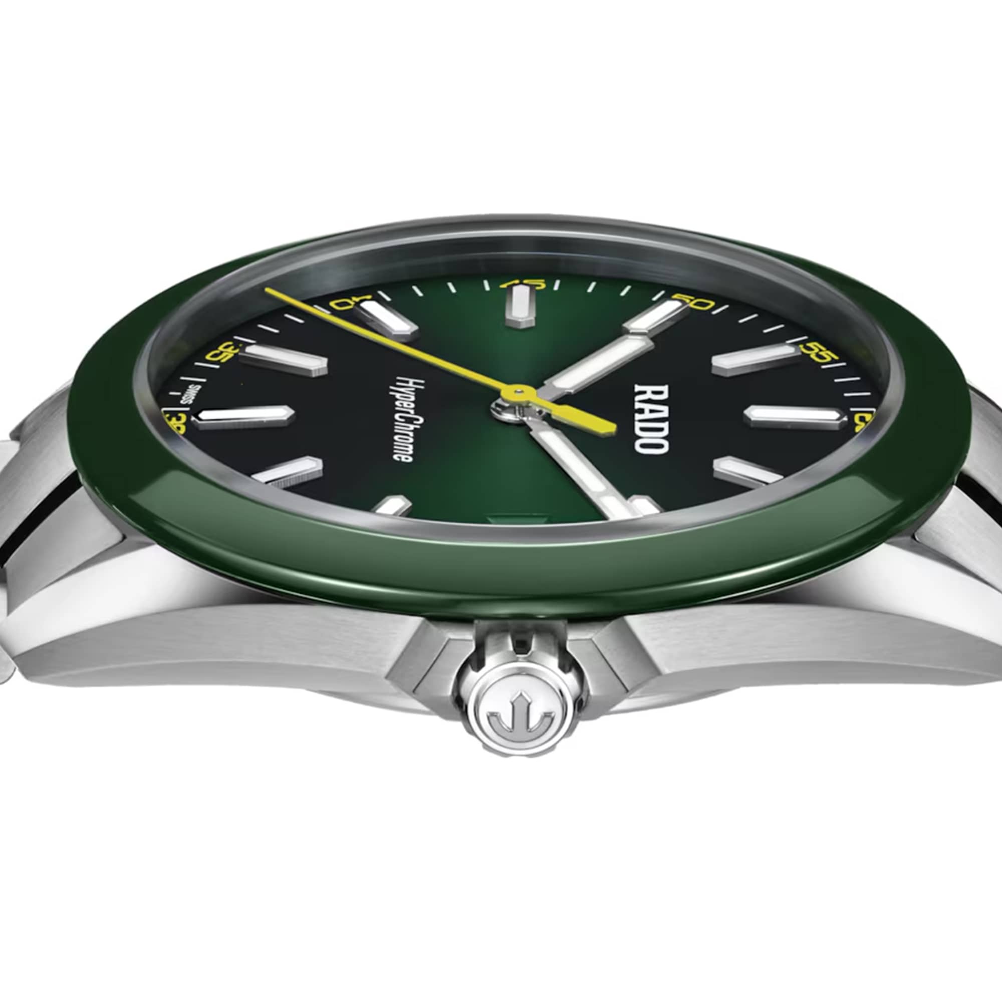 Rado HyperChrome Quartz Men's 41.5mm Watch Green Dial R32280313