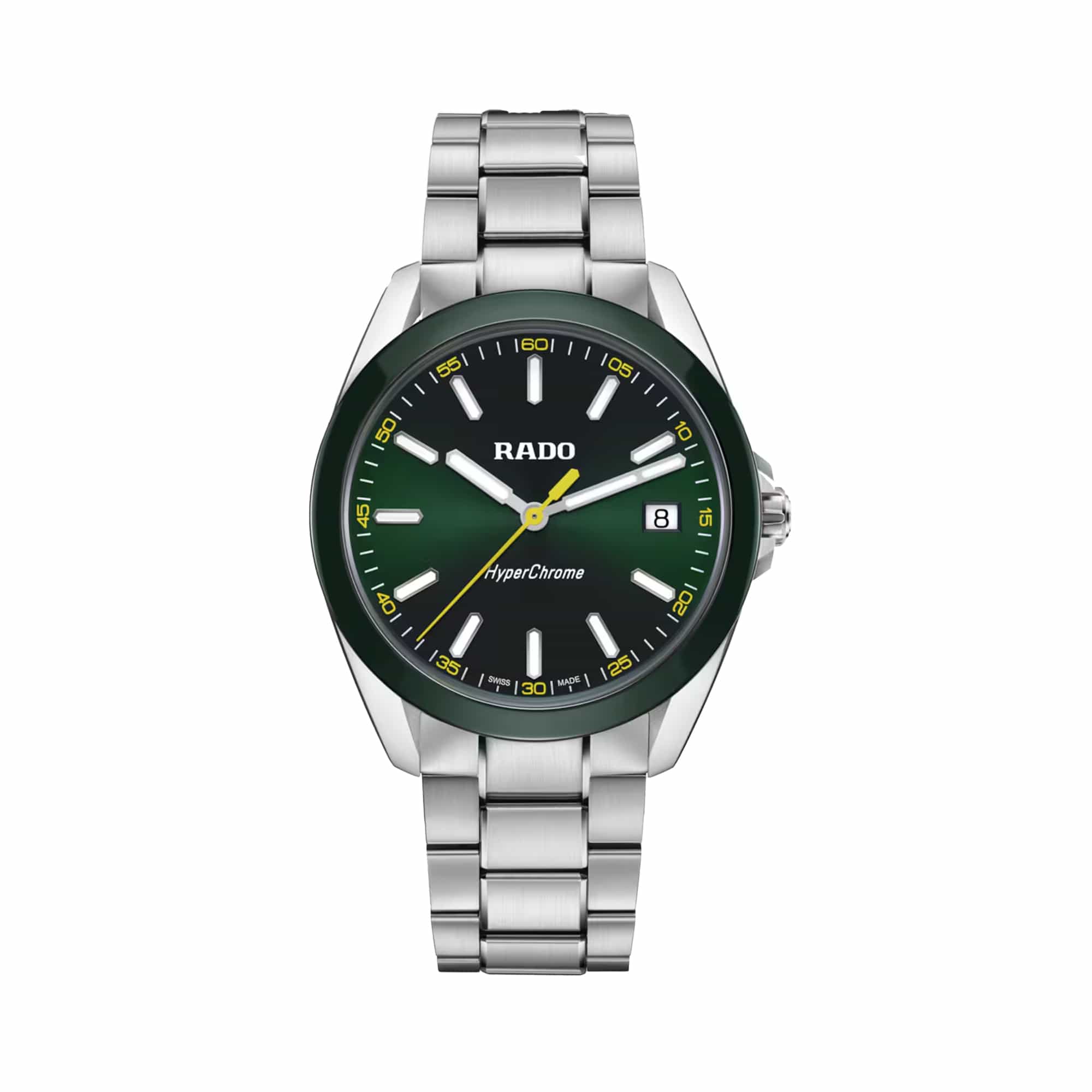 Rado HyperChrome Quartz Men's 41.5mm Watch Green Dial R32280313