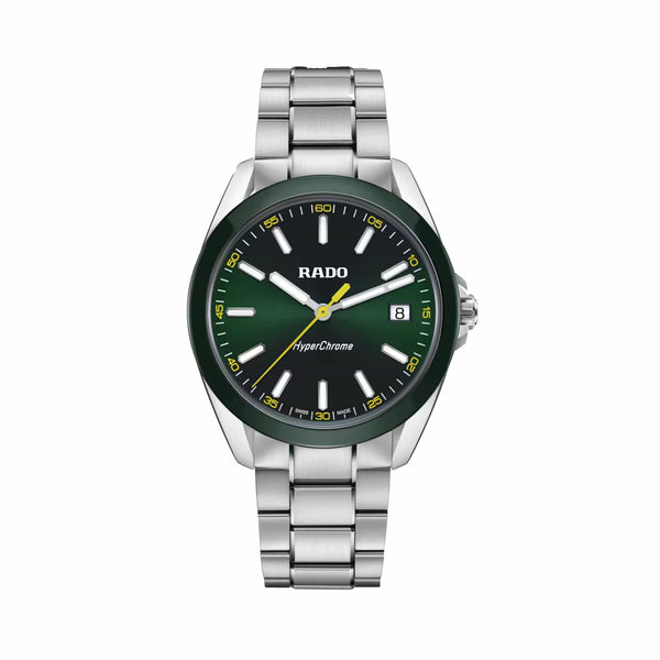 Rado HyperChrome Quartz Men's 41.5mm Watch Green Dial R32280313