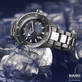 Rado Captain Cook Men's 43mm High-Tech Ceramic Automatic Watch R32 144 202 - Wallace Bishop
