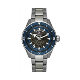 Rado Captain Cook Men's 43mm High-Tech Ceramic Blue & Grey Skeleton Automatic Watch R32128202 - Wallace Bishop