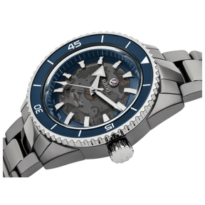 Rado Captain Cook Men's 43mm High-Tech Ceramic Blue & Grey Skeleton Automatic Watch R32128202 - Wallace Bishop
