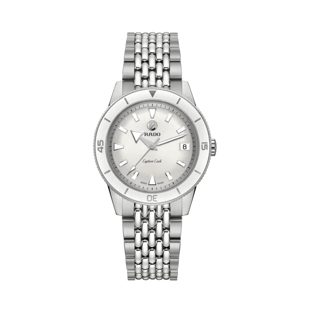Rado Captain Cook Women's 37mm Stainless Steel Automatic Watch R32500013 - Wallace Bishop