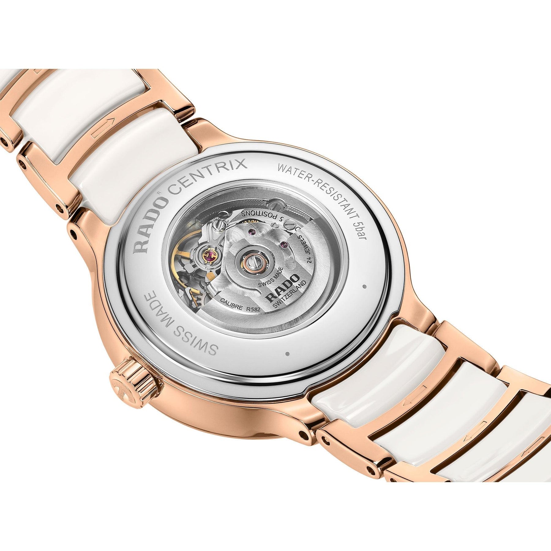 Rado Centrix Diamonds Automatic White Watch R30019744 - Wallace Bishop