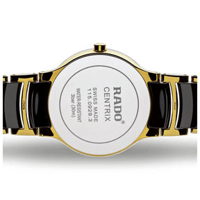 Rado Centrix Men's 38mm Ceramic & Gold Plated Quartz Watch R30929712 - Wallace Bishop