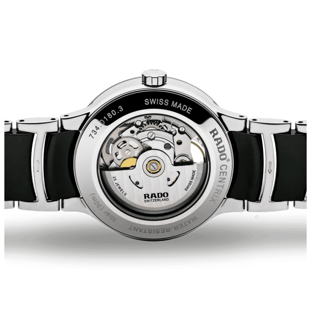 Rado Centrix Men's 38mm Ceramic & Stainless Steel Skeleton Automatic Watch R30178152 - Wallace Bishop