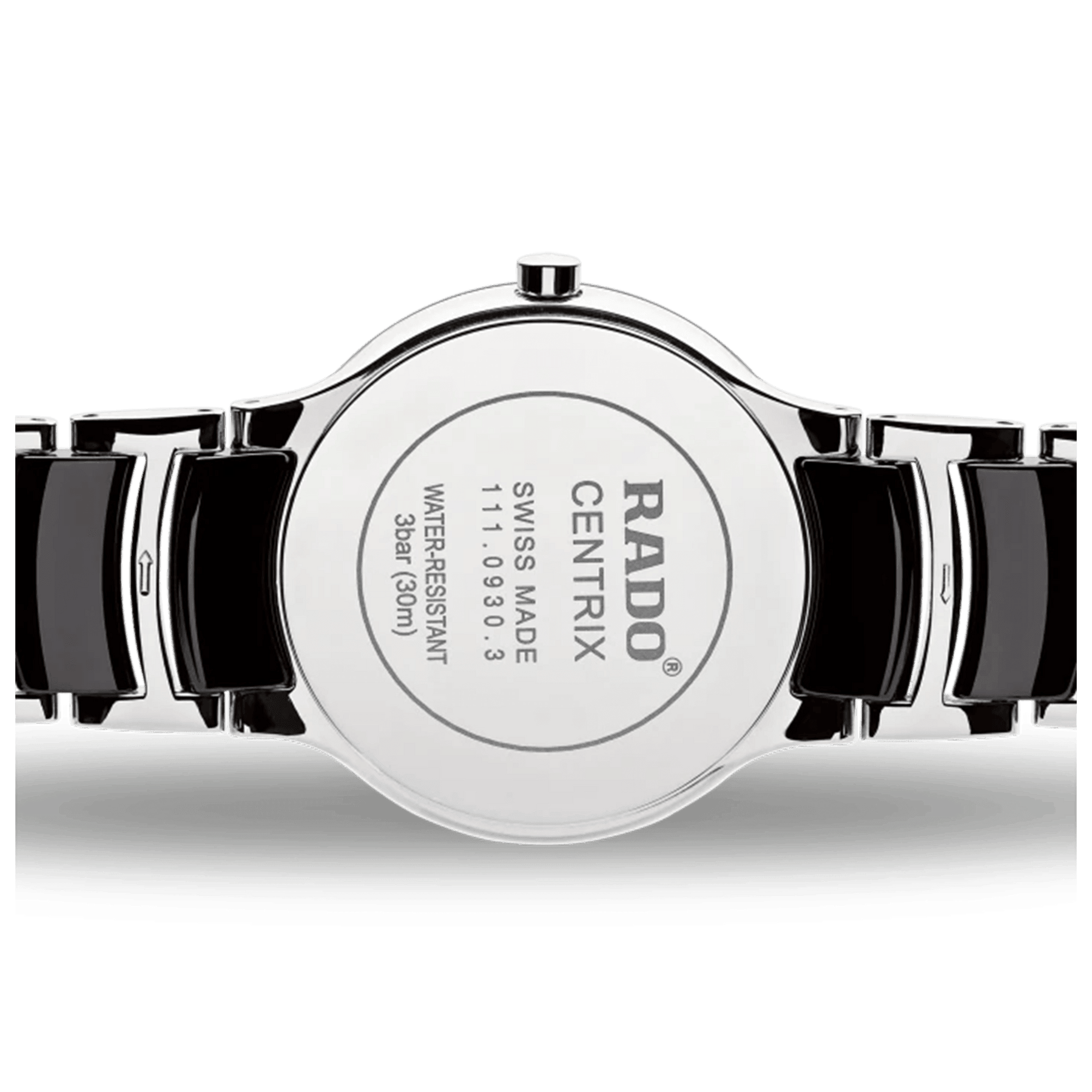 Rado Centrix Women's 28mm Ceramic & Stainless Steel Quartz Watch R30935712 - Wallace Bishop