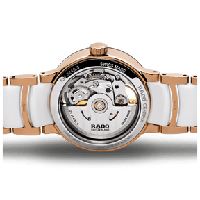 Rado Centrix Women's 33mm Ceramic & Rose Gold Open Heart Automatic Watch R30248902 - Wallace Bishop