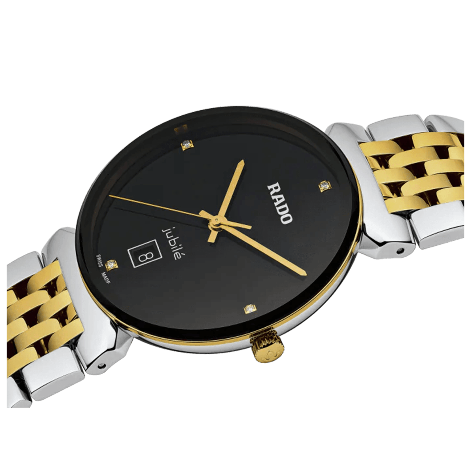 Rado Florence Men's 38mm Stainless Steel & Gold Plated Quartz Watch R48912703 - Wallace Bishop