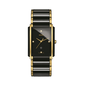 Rado Integral Men's 31mm Ceramic & Gold Plated Quartz Watch R20204712 - Wallace Bishop