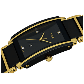 Rado Integral Men's 31mm Ceramic & Gold Plated Quartz Watch R20204712 - Wallace Bishop
