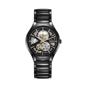 Rado True Men's 40mm High-Tech Ceramic Skeleton Automatic Watch R27100162 - Wallace Bishop