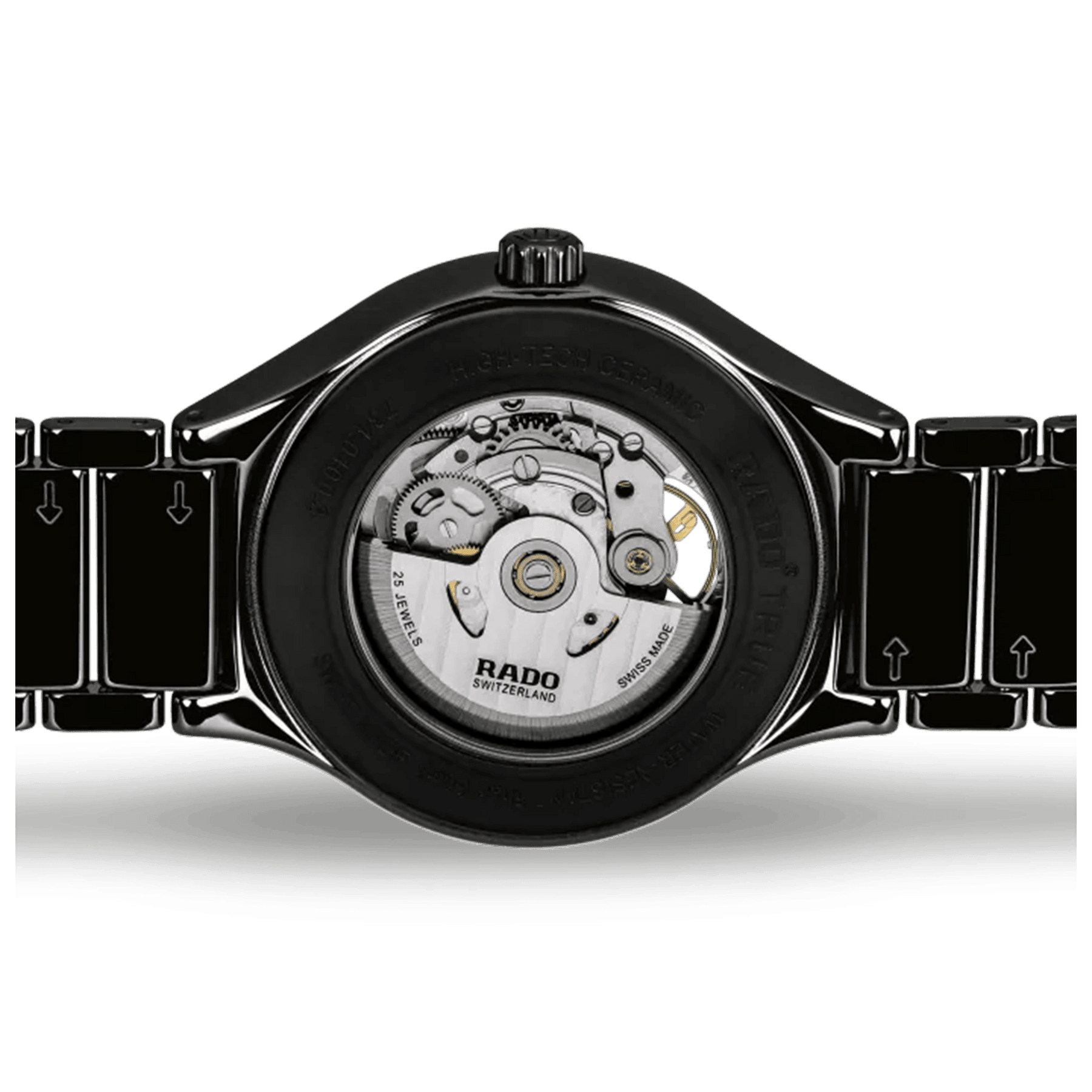 Rado True Men's 40mm High-Tech Ceramic Skeleton Automatic Watch R27100162 - Wallace Bishop