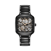 Rado True Square Men's 38mm High-Tech Ceramic Skeleton Automatic Watch R27086162 - Wallace Bishop
