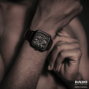 Rado True Square Men's 38mm High-Tech Ceramic Skeleton Automatic Watch R27086162 - Wallace Bishop