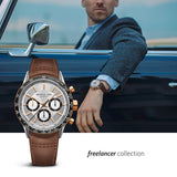 Raymond Weil Freelancer Men's 43.5mm Stainless Steel & Rose Plated Automatic Chronograph Watch 7741-S51-65021 - Wallace Bishop