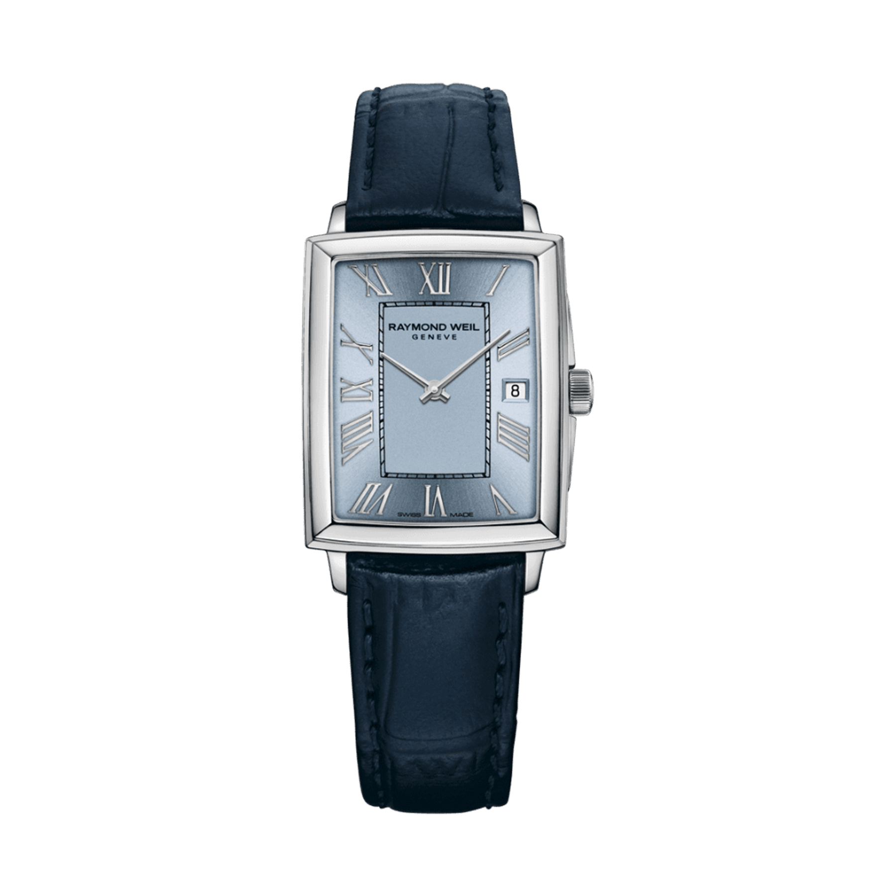 Raymond Weil Toccata Ladies Blue Dial Leather Quartz Watch 22.6 x 28.1mm 5925-STC-00550 - Wallace Bishop
