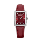 Raymond Weil Toccata Ladies Ruby Dial Diamond Leather Watch 22.6 x 28.1mm 5925-STC-00451 - Wallace Bishop
