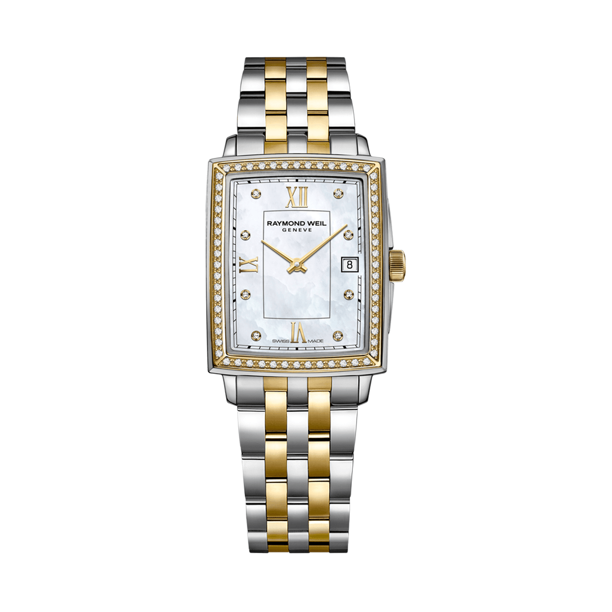 Raymond Weil Toccata Women's 22mm x 28m Quartz Stainless Steel & Yellow IP Watch 5925-SPS-00995 - Wallace Bishop