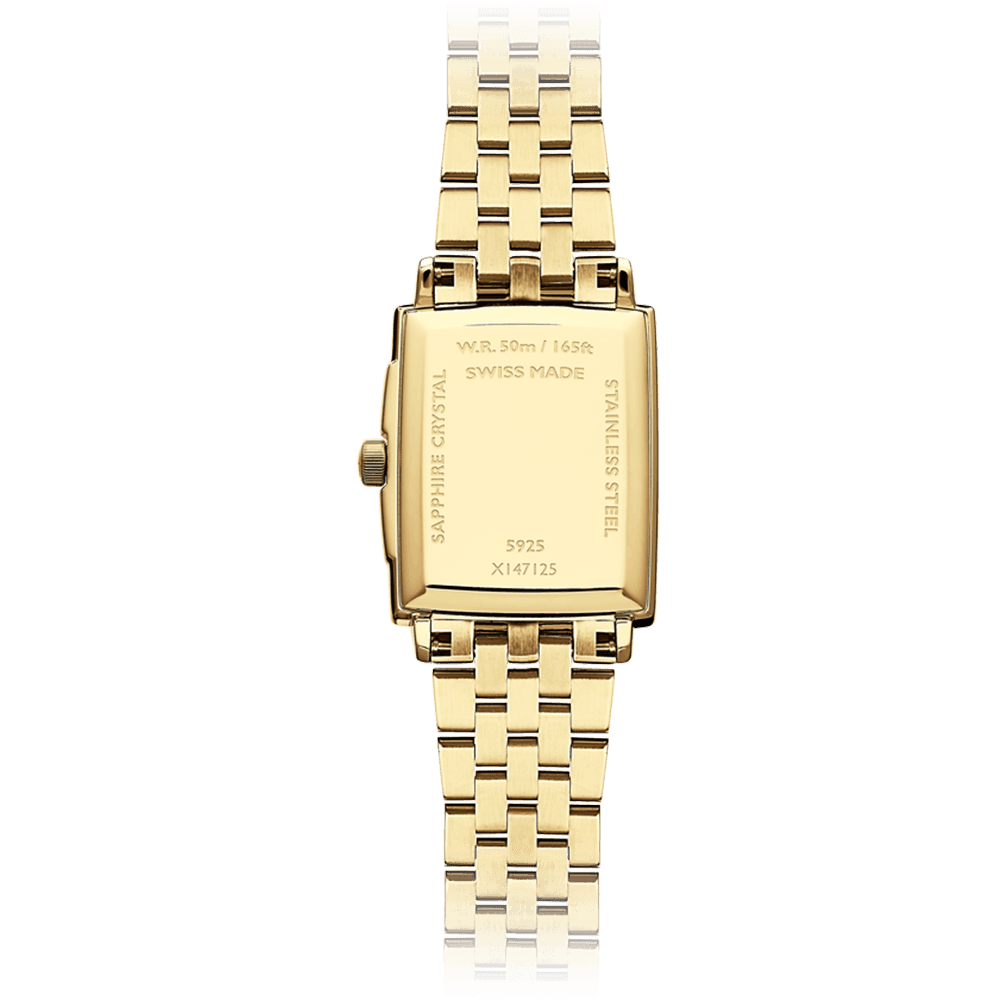 Raymond Weil Women's Toccata Gold PVD Quartz Dress Watch Mother-Of-Pearl Diamond Dial 5925-P-00995 - Wallace Bishop