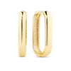 Rectangular Huggie Earrings in 9ct Yellow Gold - Wallace Bishop