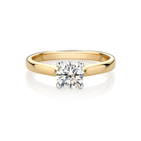 Rendition 1ct TW Diamond Solitaire Engagement Ring in 9ct Yellow & White Gold - Wallace Bishop