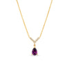 Rhodolite Garnet & Diamond Necklace in 9ct Yellow Gold - Wallace Bishop
