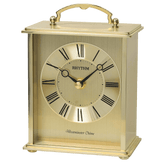 Rhythm Clock Gold Plated Quartz Table Clock CRH254NR18 - Wallace Bishop