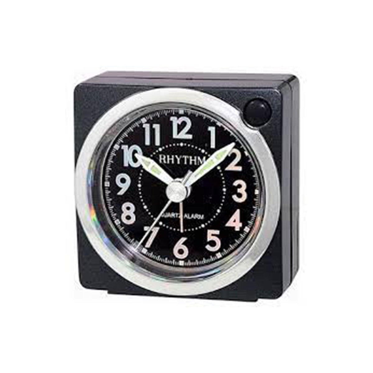 Rhythm Resin Quartz Square Alarm Clock CRE820NR02 - Wallace Bishop