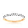 Round Brilliant Cut Diamond Anniversary Ring in 18ct White Gold TDW 0.330 - Wallace Bishop