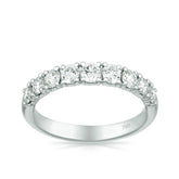 Round Brilliant Cut Diamond Anniversary Ring in 18ct White Gold TDW 0.760 - Wallace Bishop