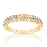 Round Brilliant Cut Diamond Dress Ring set in 9ct Yellow Gold - Wallace Bishop