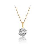 Round Brilliant Cut Diamond Pendant in 9ct Yellow Gold - Wallace Bishop