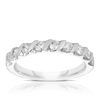 Round Brilliant Cut Diamond Wedding & Anniversary Ring in 18ct White Gold - Wallace Bishop