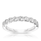 Round Brilliant Cut Diamond Wedding & Anniversary Ring in 18ct White Gold - Wallace Bishop