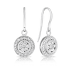 Round Brilliant Diamond Drop Earrings set in 18ct White Gold. Total Diamond Weight 1.00ct - Wallace Bishop