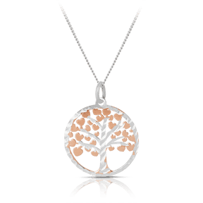 Round Tree of Life Pendant in Sterling Silver - Wallace Bishop