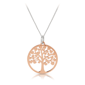 Round Tree of Life Pendant in Sterling Silver - Wallace Bishop