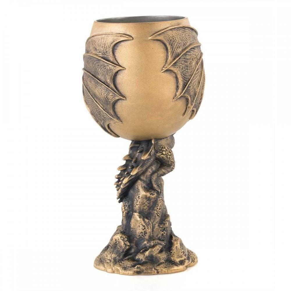 Royal Selangor Game of Thrones Limited Edition Pewter Gilt Dragon Goblet 0125003E - Wallace Bishop