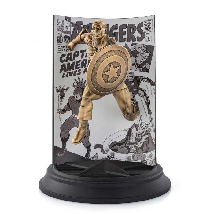 Royal Selangor Limited Edition Gilt Captain America The Avengers #4 0179020E - Wallace Bishop