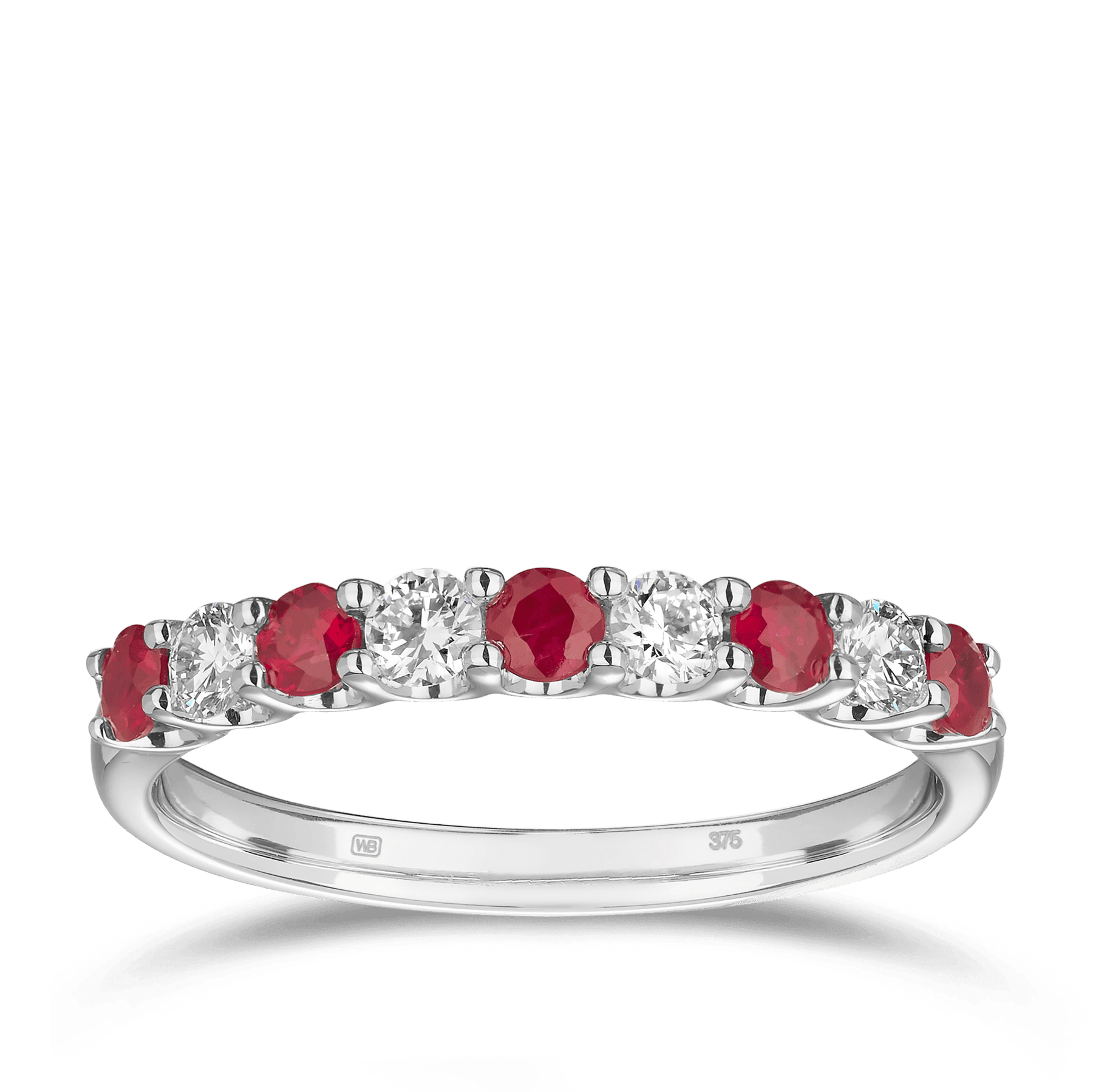 Ruby & Diamond Ring in 18ct White Gold - Wallace Bishop