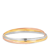 Russian Bangle in 9ct Yellow, White & Rose Gold - Wallace Bishop